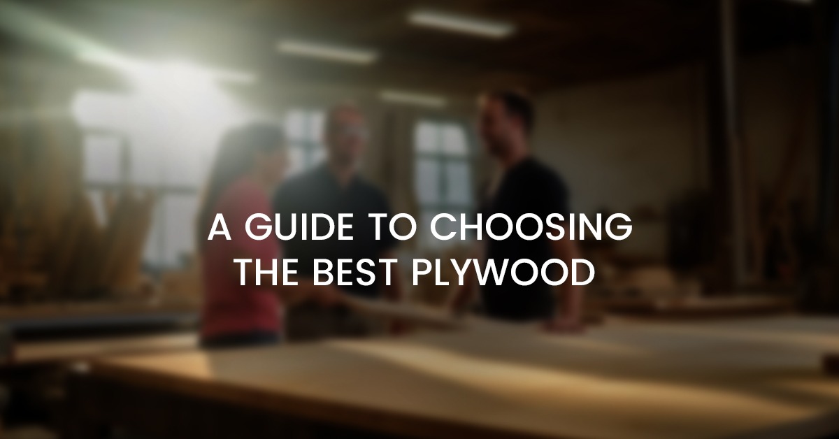 A Guide To Choosing The Best Plywood - Agniply