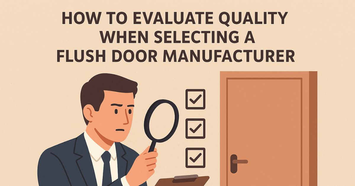 How to Evaluate Quality When Selecting a Flush Door Manufacturer